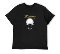 Ministry Mind Skull Men T-Shirt Black Unisex Tops Casual tee 3XL