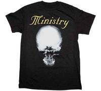 Ministry Mind Skull Men T-Shirt Black Unisex Tops Casual tee XXL