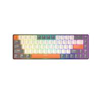 Miniteclado mecánico para Juegos T8 de 68 Teclas RGB, programación Macro, teclados mecánicos para Jugar con Cable 60% para Ordenador de Escritorio y Jugador (Interruptor Azul edición Crepúsculo)