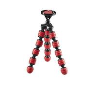 Minitrípode móvil Flexible Cullmann Alpha 350 con Soporte para Smartphone, Rojo, Carga máxima 1 kg, Peso 204 g
