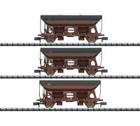 Minitrix / Trix N 15466 - Set de Vagones "Volcado Lateral ",DB,Ep. IV Mercancía