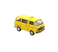 Minivan Amarilla de aleación fundida a presión Escala 1:64 Modelo Creativo Decorativo y conmemorativo Adorno Decoración del Hogar