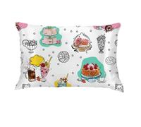 Miniverse Food Sweets Beauty - Funda de Almohada Reversible estándar de satén Sedoso de 20 x 30 Pulgadas, para Cabello y Piel (Producto Oficial) de Franco Collectibles