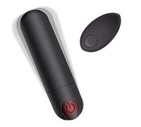 minivibr ator para usted, Bullet vibratoren con inalámbrico mando a distancia, clítoris y G puntos de estimulación massagestab para mujeres, fuerte, recargable (Negro)