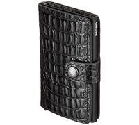 Secrid Miniwallet Nilo Funda para tarjetas de crédito Cartera de piel RFID 6,5 cm negro