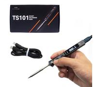 MINIWARE TS101 - Soldador portátil (DC5525, C, 90 W, temperatura ajustable, 50 - 400 ℃, OLED digital, programable)