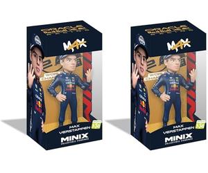 MINIX BANDAI Figura de colección 12cm - MAX Verstappen - Red Bull - Coleccionables para Exhibición - Idea de Regalo - Juguetes para Niños Y Adultos - Fans De La Música (MN21024) (Paquete de 2)