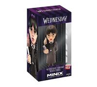 MINIX BANDAI Figura Wednesday Addams con Cosa (12 cm) Multicolor: Coleccionable de la Serie Wednesday. Estatua Detallada y Premium. Regalo Ideal para Fans de la Serie de TV y coleccionistas.
