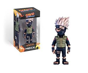 MINIX BANDAI Naruto - Kakashi - MN11339 - Figura Coleccionable del Maestro Kakashi Hatake, en su Pose más característica de la Serie Naruto Shippuden, para Fans y coleccionistas