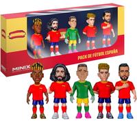 Minix bandai pack de 5 jugadores - selección española - coleccionabl
