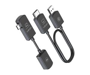 MINIX C1 USB-C a HDMI Extensor inalámbrico,1080P 60Hz, Plug and Play, para Laptops, PC, Smartphones, Consolas de Juegos, Streaming, Screen Mirroring, Android, Alcance hasta 50m/164ft