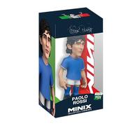 MINIX COLLECTIBLE FIGURINES Paolo Rossi - Modelo oficial del equipo nacional de Italia de 12 cm, figura detallada del jugador Azzurri, regalo de fútbol para fanáticos y coleccionistas