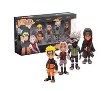 MINIX Naruto Shippuden - Pack de 4 Figuras coleccionables de 7 cm (Naruto, Kakashi, Itachi, Sakura)