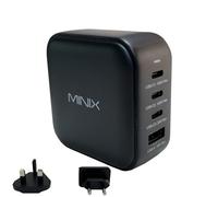 MINIX Neo P3 100W Wall Charger, Fast Charger with 4 USB Ports 2xUSB Type-C 3.0,1xUSB Type-C3 3.0, 1xUSB-A, For Smartphones, Tablets, laptops
