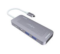MINIX Neo Storage USB-C Multiport SSD Storage Hub 240GB, solución de Almacenamiento portátil Todo en uno diseñada para Apple MacBook/Air/Pro, Gris Espacial