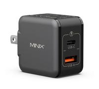 MINIX p1 Mini 33W 2-Port GaN Wall Charger with Multi-Protection Safety System