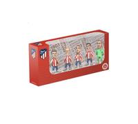 MINIX - Pack de 5 Muñecos del Atlético de Madrid | Figuritas de los Jugadores: Oblak, Koke, Joao, Llorente y Griezmann | Ideal para Tartas o para Fanáticos del Equipo | de 7 cm