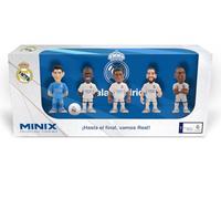 MINIX - Real Madrid - Pack de 5 Figuras coleccionables de 7 cm - B (Courtois/Vinicius/Bellingham/Carvajal/Mbappé)