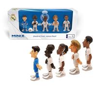 MINIX Real Madrid - Pack de 5 Figuras coleccionables de 7 cm (cortés, Camavinga, Modric, Vinicius, Bellingham)