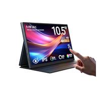 MINIX SF10T Monitor portátil de 10.5 pulgadas con pantalla táctil IPS de 178° de visión amplia/altavoces duales integrados, luz azul baja/HDR, pantalla externa con cubierta inteligente para Mac PC