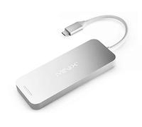 MINIX USB-C Multiport - Hub de Almacenamiento SSD multipuerto USB-C - 480 GB Plateado (Compatible con Apple Macbook, Air, Apple Macbook Pro)