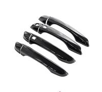 MINJKL Carcasa Maneta Compatible Con Citroen Para C4 Para Cactus 2014-2023 Cubierta De Manija De Puerta Exterior Negra Brillante Pegatinas ABS Accesorios Exteriores De Coche(Three holes)
