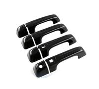 MINJKL Carcasa Maneta Compatible Con Dodge Para RAM 1500 TRX 2021 2022 2023 ABS Cubierta De Manija De Puerta Exterior Embellecedora Con Agujeros Para Llave Inteligente(Bright Black)