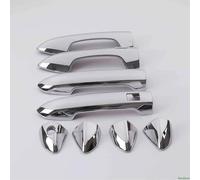 MINJKL Carcasa Maneta Compatible Con Geely Para Coolray 2018 2019 2020 2021 Fibra De Carbono Cromo Cubierta De Manija De Puerta De Coche Decoración Etiqueta De Ajuste Accesorios De Estilo(Chrome)