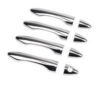 MINJKL Carcasa Maneta Compatible Con HYUNDAI Para TUCSON Para IX35 Para 2010 2011 2012 2013 2014 CUBIERTA DE BARRA DE MANIJA DE PUERTA LATERAL CROMADA MOLDURA TAPA ACCESORIOS