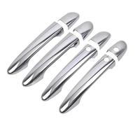 MINJKL Carcasa Maneta Compatible Con Mazda Para CX 5 2012-2022 Cubierta De Manija De Puerta De Automóvil Cromada Negra Brillante Accesorios De Estilo De Automóvil(Silver,Two buttons)