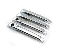 MINJKL Carcasa Maneta Compatible Con Para Golf Para Jetta Para Rabbit MK1 MK2 Accesorios Exteriores Cromados Juego De Cubiertas Para Manijas De Puertas Moldura De Manija(Silver,4 handles 2 holes)