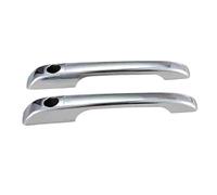 MINJKL Carcasa Maneta Compatible Con Para Golf Para Jetta Para Rabbit MK1 MK2 Accesorios Exteriores Cromados Juego De Cubiertas Para Manijas De Puertas Moldura De Manija(Silver,2 handles 2 holes)