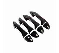 MINJKL Carcasa Maneta Compatible Con Toyota Para Corolla 2014 2015 2016-2018, Pegatina Embellecedora Para Manija De Puerta Exterior Cromada(Gloss Black)