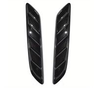 MINJKL Coche Capó Tomas Aire Rejillas Decoración Automotriz Rejilla De Ventilación Lateral del Capó Delantero Moldura Decorativa Compatible con Chevy para Silverado(Black)