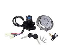 MINJKL Compatible con para MT03 2006 2007 2008 2009 2010 2011 2012 para YZF para R6 para R1 Bloqueo Interruptor Encendido Motocicleta Tapa Gasolina con Juego 2 Llaves Interruptor de Encendido