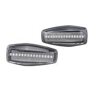 MINJKL intermitentes laterales dinámicos Accesorios Para Coche Luz De Señal De Giro Dinámica Lámpara De Espejo Lateral Intermitente Secuencial Compatible Con Hyundai Para Tucson JM 2005-2010(White)