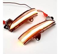 MINJKL intermitentes laterales dinámicos Embellecedor De Luz De Giro Dinámica Marcador Lateral Lámpara Secuencial Intermitente Compatible Con Ford Para Mondeo 2013-2020(White)