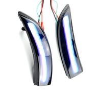 MINJKL intermitentes laterales dinámicos Luz De Señal De Giro Dinámica Para Espejo Retrovisor Lateral Compatible Con Ford Para Fiesta MK6 2008-2017(Blue)