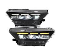 MINJKL Juego De Faros Delanteros Compatible Con Ford Para Mustang 2015 2016 2017 1 Par Faros Delanteros. Conjunto De Faros Delanteros Izquierdo Derecho. Intermitentes Delanteros.