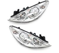 MINJKL Juego De Faros Delanteros Compatible Con Peugeot 307 2004 2005 2006 2007 2008 2 Faros Delanteros Parachoques Delantero Conjunto De Faros.