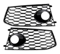 MINJKL Rejilla de Luz Antiniebla Compatible con RS7 Hatchback 2014 2015 2016 2017 2018 Parachoques Delantero Luz Antiniebla Cubierta De Rejilla Cubierta De Lámpara Antiniebla 4G8807681G 4G8807682G