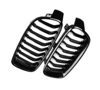 MINJKL Rejilla Frontal Auto Compatible con 3 Serie F30 F31 F35 F80 2012 2013 2014 2015 2016 2017 2018 Rejilla De Radiador De Listón Único De Riñón Delantero De Coche Negro Brillante