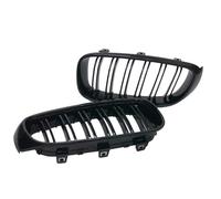 MINJKL Rejilla Frontal Auto Compatible con para Serie 3 GT F34 320i 328i 335i 2013 2014 2015 2016 2017 2018 2019 2020 Parrillas Rejilla Delantera Doble Lama En Negro Brillante con Estilo para Coche