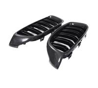 MINJKL Rejilla Frontal Auto Compatible con para Serie 4 M4 F33 F36 F82 F83 428i 440i 435i 2014 2015 2016 2017 2018 2019 2020 2021 2022 2023 2024 Parrilla Delantera Tipo Riñón(Carbon Fiber)