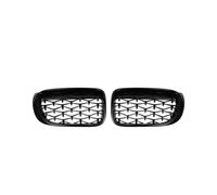 MINJKL Rejilla Frontal Auto Compatible con para X3 X4 F25 F26 2014 2015 2016 2017 Parrilla Delantera De Carreras De Automóviles Rejillas De Riñón Rejilla Cromada Estilo Meteor(Black)