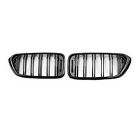 MINJKL Rejilla Frontal Auto Compatible con Serie 6 GT G32 para XDrive 630i 640i 620d 630d 640d 2017 2018 2019 Rejilla Delantera Tipo Riñón De Doble Listón En Negro Brillante