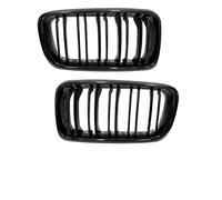 MINJKL Rejilla Frontal Auto Compatible con Serie 7 E38 1994 1995 1996 1997 1998 1999 2000 2001 Rejilla Delantera De Riñón De Listón Simple Y Doble Rejilla De Parachoques Delantero(Dual Slat)