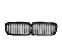 MINJKL Rejilla Frontal Auto Compatible con Serie 7 E38 740i 740iL 750iL 1999 2000 2001 Rejilla De Riñón para Capó Delantero De Coche Reemplazo De Parrilla De Listón Simple(Glossy Black)
