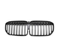 MINJKL Rejilla Frontal Auto Compatible con Serie 7 G11 G12 730i 740i 750i 740e 730d 2020 2021 2022 Coche Negro Brillante Parachoques Delantero Rejilla De Riñón Capó Racing Grills(2-Slat)