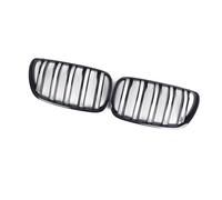 MINJKL Rejilla Frontal Auto Compatible con X3 E83 2007 2008 2009 2010 Rejilla De Riñón Capó De Doble Listón Negra Brillante Rejillas Carreras Rejilla Entrada Delantera De Malla De Parachoques